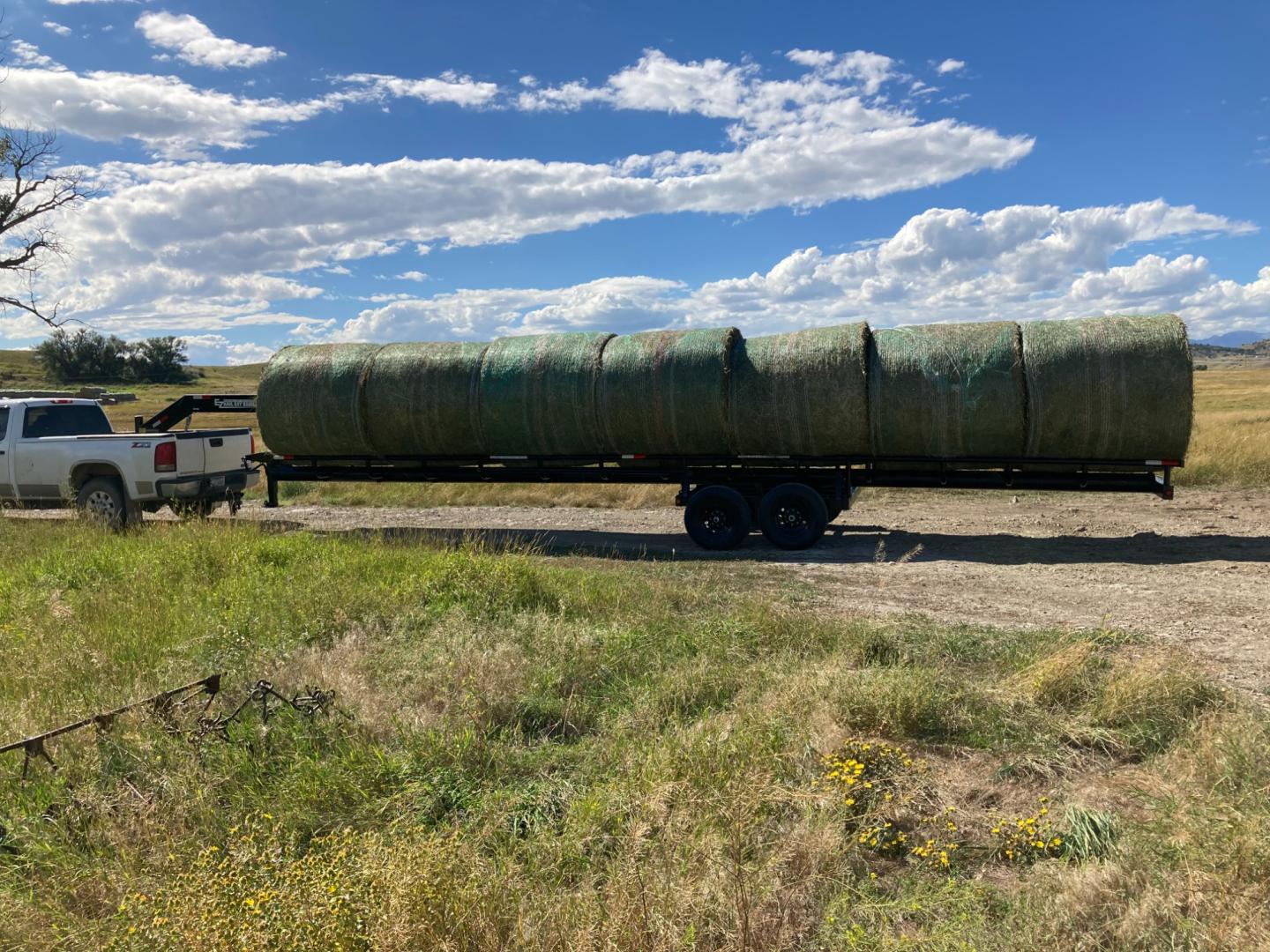 2023 Black EZ Haul , located at 310 West 1st Ave, Big Timber, MT, 59011, (406) 860-8510, 45.833511, -109.957809 - New EZ Hauler Hay Handler, 36' length in stock. Manual side dump, 16" - 10 ply radial tires, HD slipper spring suspension, LED lights, single axle brake on 36', 12k drop leg jack. Load from side or rear. Delivery options available for a small fee. 36' - $8,350.00. Optional spare tire - $200.00 - Photo#2